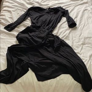 Great condition! Maxi full leg slit dress